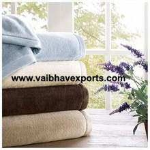  100 % Polyester Plain Dyed Heavy Duty Fleece Blankets, Technics : Knitted