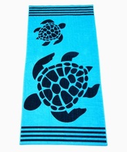 Turquoise beach towel