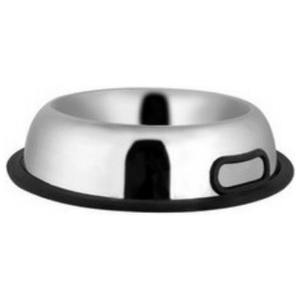 Stainless Steel Pet Bowl, for Dog Feeding, Color : Silver
