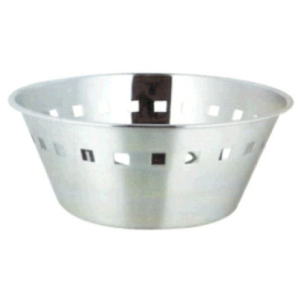 HERITAGE Metal Stainless Steel Bread Basket, for Kitchen Storage, Shape : Round Shape