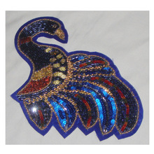 Bird Shape Embroidery Patch