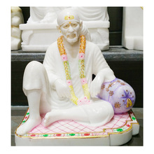 Marble Dwarkamai Shirdi Sai Baba Statue, for WORKSHIP HOME DECORATION, Feature : India