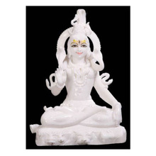 white marble Shiva God Statue