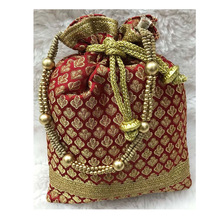 Silk Women Potli Bag, Style : Embroidery Purse