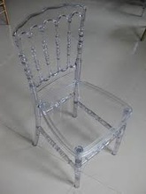 Clear Resin Napoleon Chair