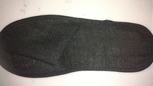 Disposable Jute Black color slipper, for Hotel, Gender : Men