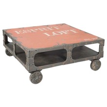 WOODEN IRON MIX coffee table, for Home Furniture