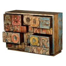VAC Rustic Letter Drawer Cabinet, Size : 48 X 16 X 34 inches