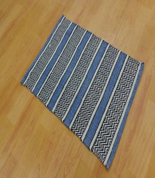 Diamound cotton rag rug, Size : 60cmx90cm