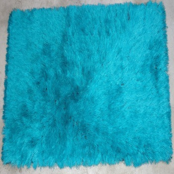 POLYSTER SHAGGY RUG, for Bedroom, Commercial, Decorative, Home, Hotel, Design : Handmade