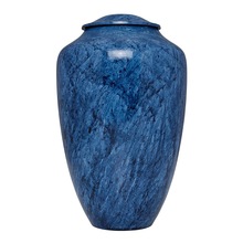 MHC Aluminium Blue Cremation Urn, for Adult