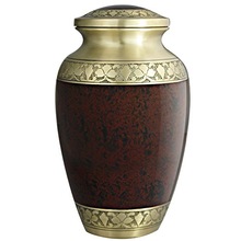 Brass Antique Burial Funeral Adult Cremation Urn