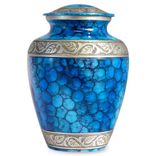 Classic Blue Adult Cremation Burial Urns, Style : American Style