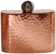 Copper Flask with Brass Lid