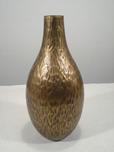 Copper Polished Hammered Vase