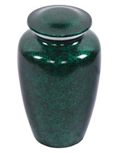 Dark Green Funeral Cremation Urn, for Adult, Style : American Style