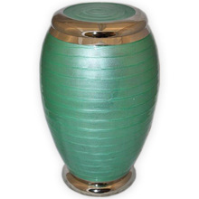 Green Adult Cremation Urn