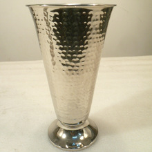 Hammered Aluminium Vase