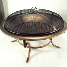 Iron Copper Fire Pit With lid