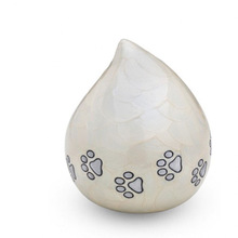 Paw Pet Tear Drop Funeral Cremation Urn