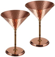 Solid Copper Martini Glass, Certification : FDA
