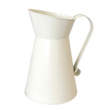 Vintage Tall Metal Cream Vase, Style : AMERICAN STYLE