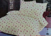 cotton percale printed bed sheet