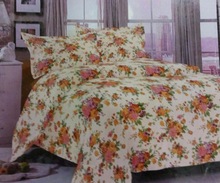 cotton stripe hotel bed sheet set