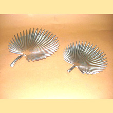 Irregular Metal aluminium leaf platter bowl