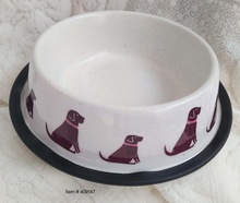Animal Print Dog Bowl