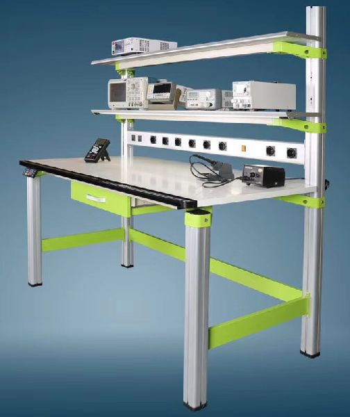 Rectangular Anodized Aluminium esd workstation, for Laboratory