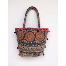Handmade Mandala Print Gypsy Handbag, for Gift, Shopping, college, Color : Multicolor