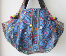 Mirror Embroidery Handmade Tote Bag, Size : Medium(30-50cm)