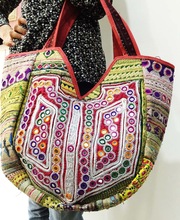 Zari embroidery Banjara Tote Jhola Bag, Gender : Women