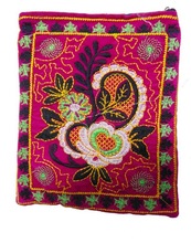 SATIN EMBROIDERY MOBILE HANGING POUCH