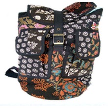 Jute fabric backpack, Size : 13.5WX17HX8.5 ROUND, CUSTOMIZE SIZE