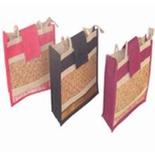 Jute reusable shopping bags, Color : MULTICOLOR