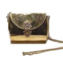 plain silver clutch bag