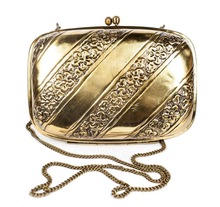 suede line vintage clutch purse