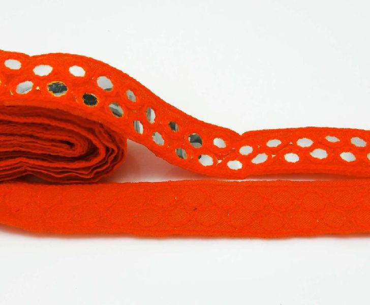 Beaded Ribbon Trim, Color : Orange