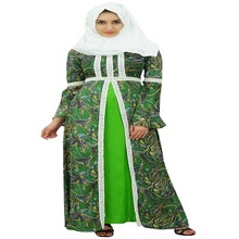 Blend Pashmina Abaya, Color : Green