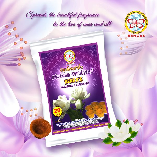 Rengas Jasmine Sambrani Dhoop Cup