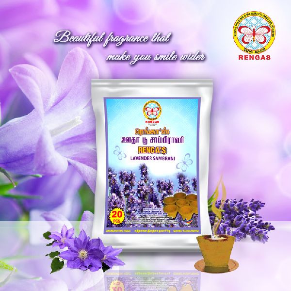 Rengas Lavender Sambrani Dhoop Cup