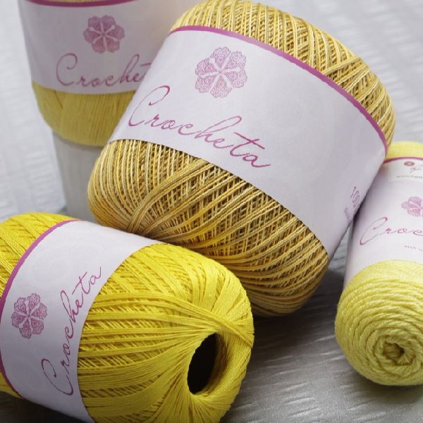 100% Cotton Dyed Gassed Mercerized Crochet Threads, Color : 50 color