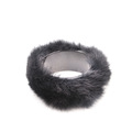 Black cuff bracelet bangle, Shape : round, ring