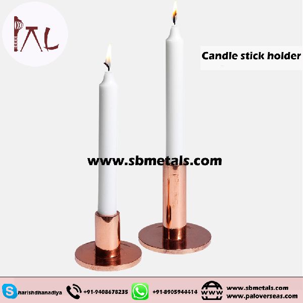 Metal COPPER CANDLE JAR, for Home Decoration