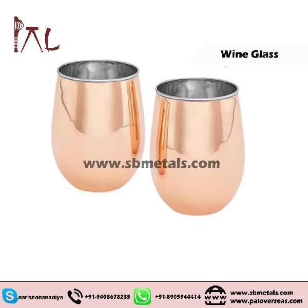 Pal overseas Copper wine glasses