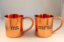 Engraved Copper Beer Mugs