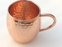 Polished Hammered Copper Barrel Mugs, for Drinkware, Gifting, Drinking, Style : Antique, Modern