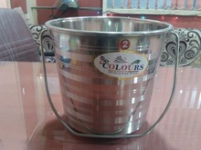 Stainless Steel Pail Bucket, Feature : Eco-Friendly, Stocked